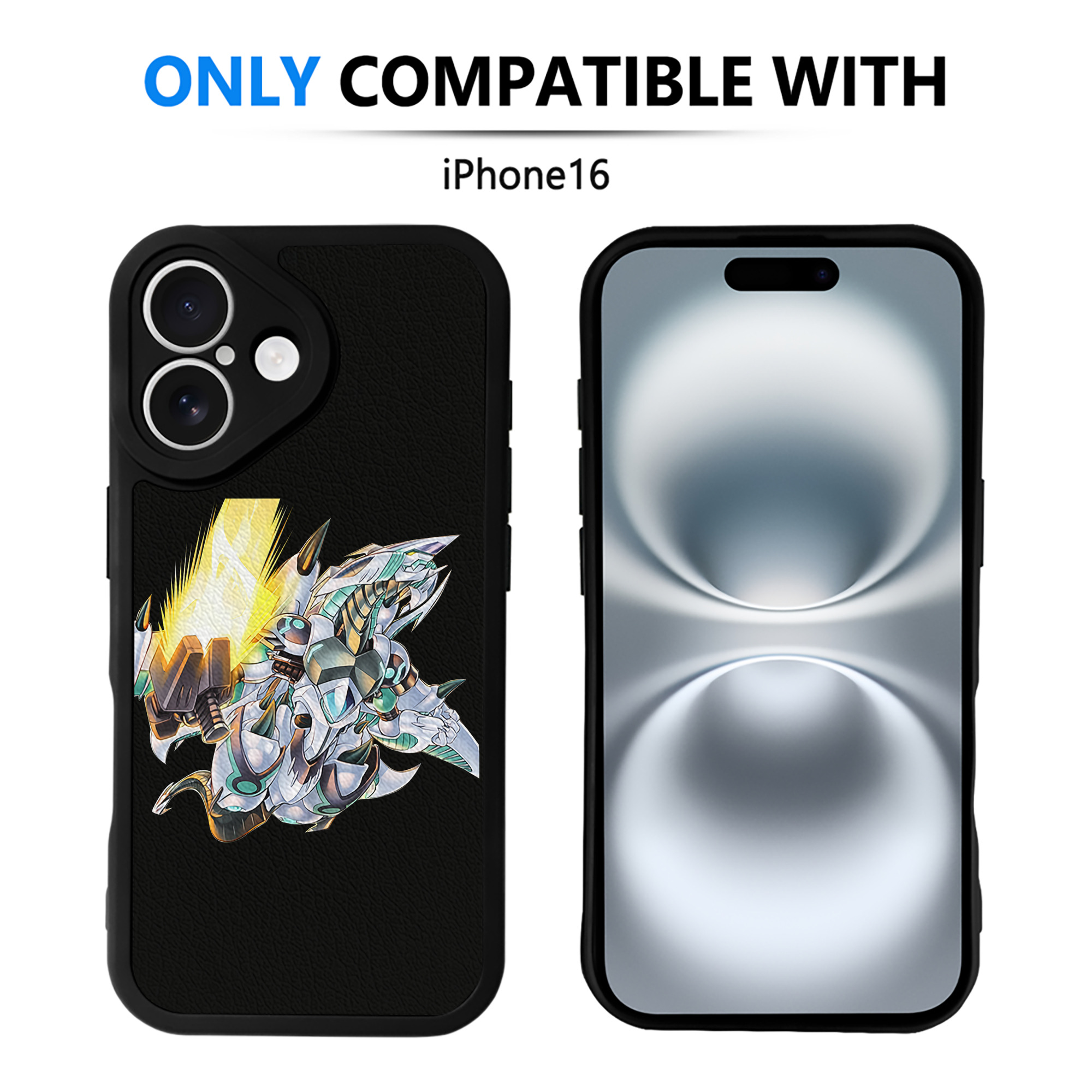 遊☆戯☆王 Yu-Gi-Oh! 【iPhone 16シリーズ対応】シリコンスマホケース（レザー調） 材質：シリコン